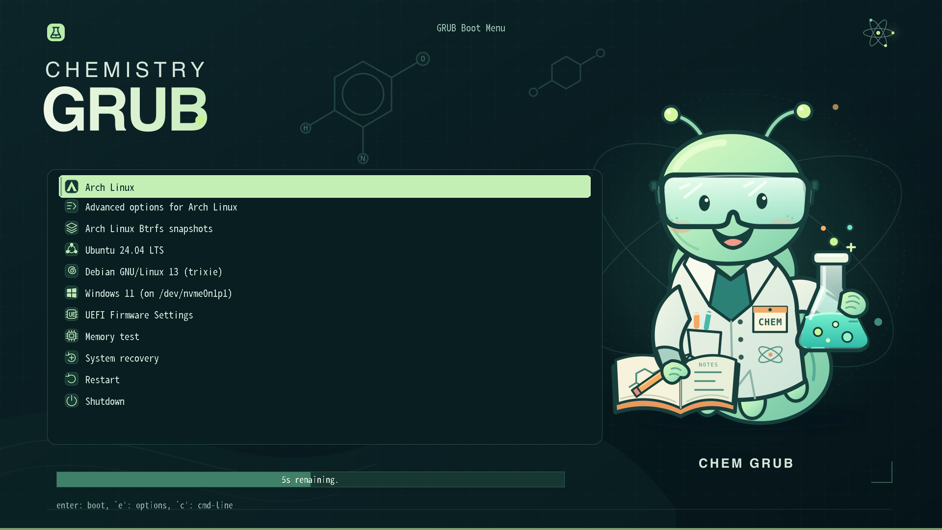 Chem Grub 主界面