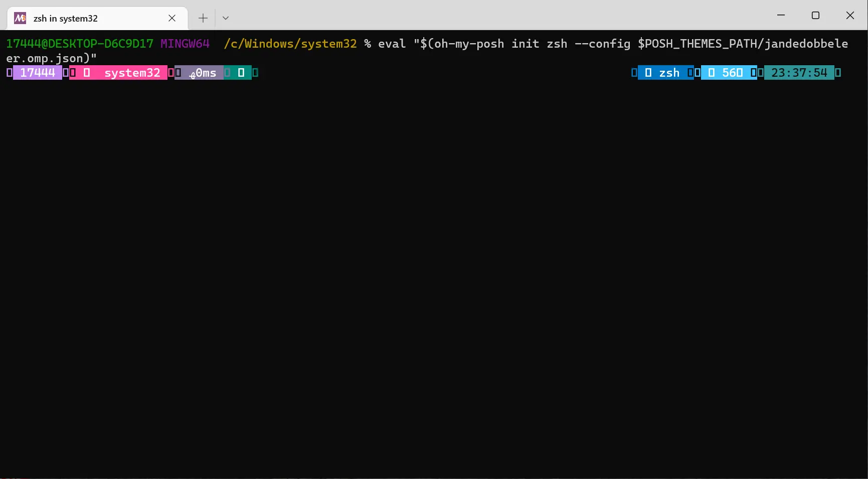 #~/img/zsh-config/预览中的oh-my-posh主题效果.webp