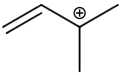一个烯基与两个甲基稳定的碳正